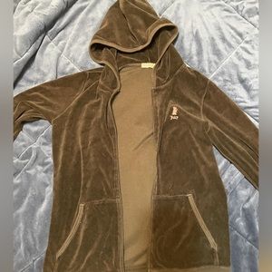 JUICY COUTURE BLACK VELOUR JACKET